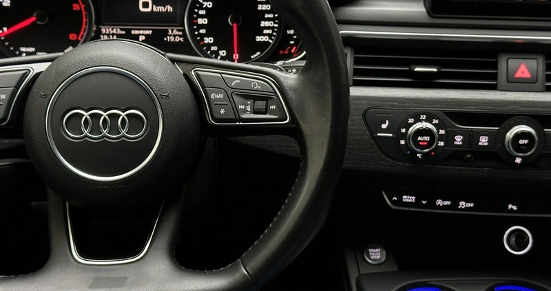 Audi A5 cena 122900 przebieg: 93543, rok produkcji 2018 z Kobyłka małe 781